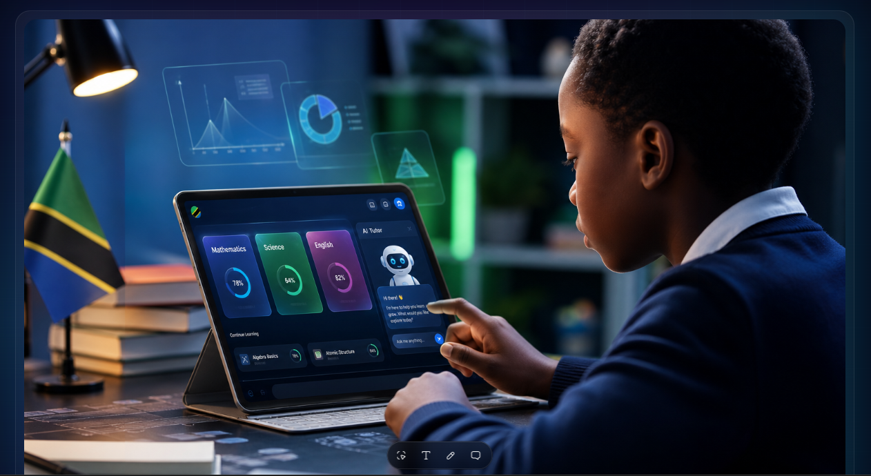 ABN Elimu AI learning system for Tanzanian students
